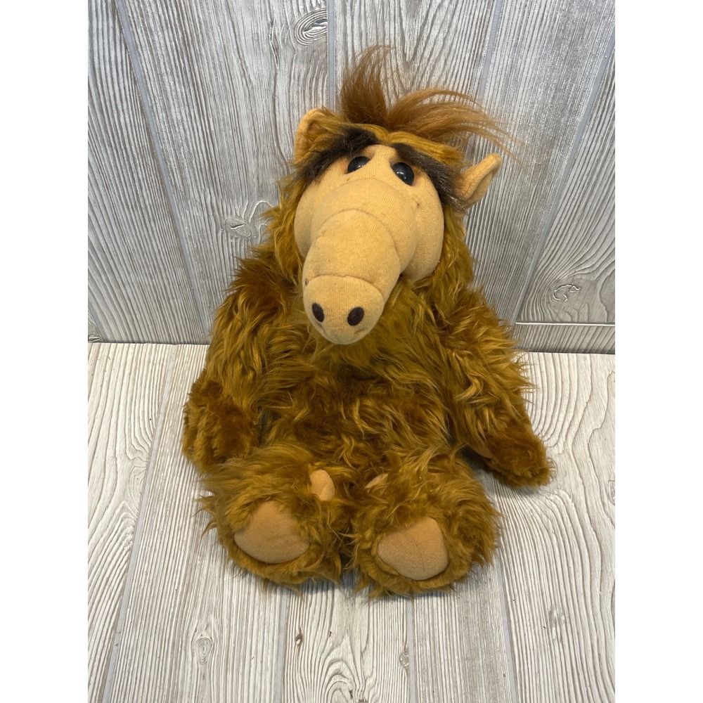 Vintage ALF Plush Toy 1986 Alien Life Form Coleco Shaggy Brown Stuffed Animal